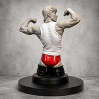 Volt minimalist male torso statue, hand-painted gay art figurine — Vovanga Studio Vienna, view 2