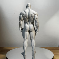 Rex masked male sculpture rear view, gay art collectible — Vovanga Studio Vienna, view 5