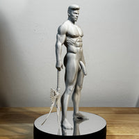 Knife masculine warrior bust, NSFW gay art figurine — Vovanga Studio Vienna, view 4