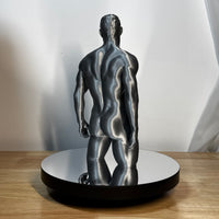 Roman tall male figure sculpture detail, hand-painted gay art collectible — Vovanga Studio Vienna, view 3